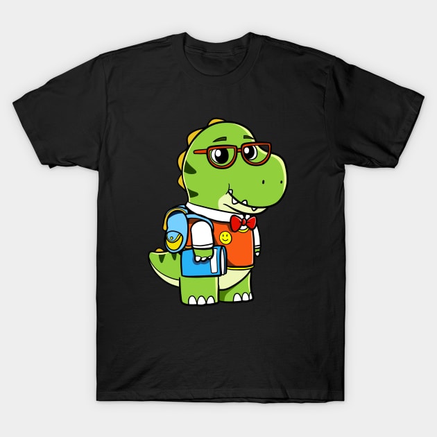 Nerd Dinosaur T-Shirt by WildSloths